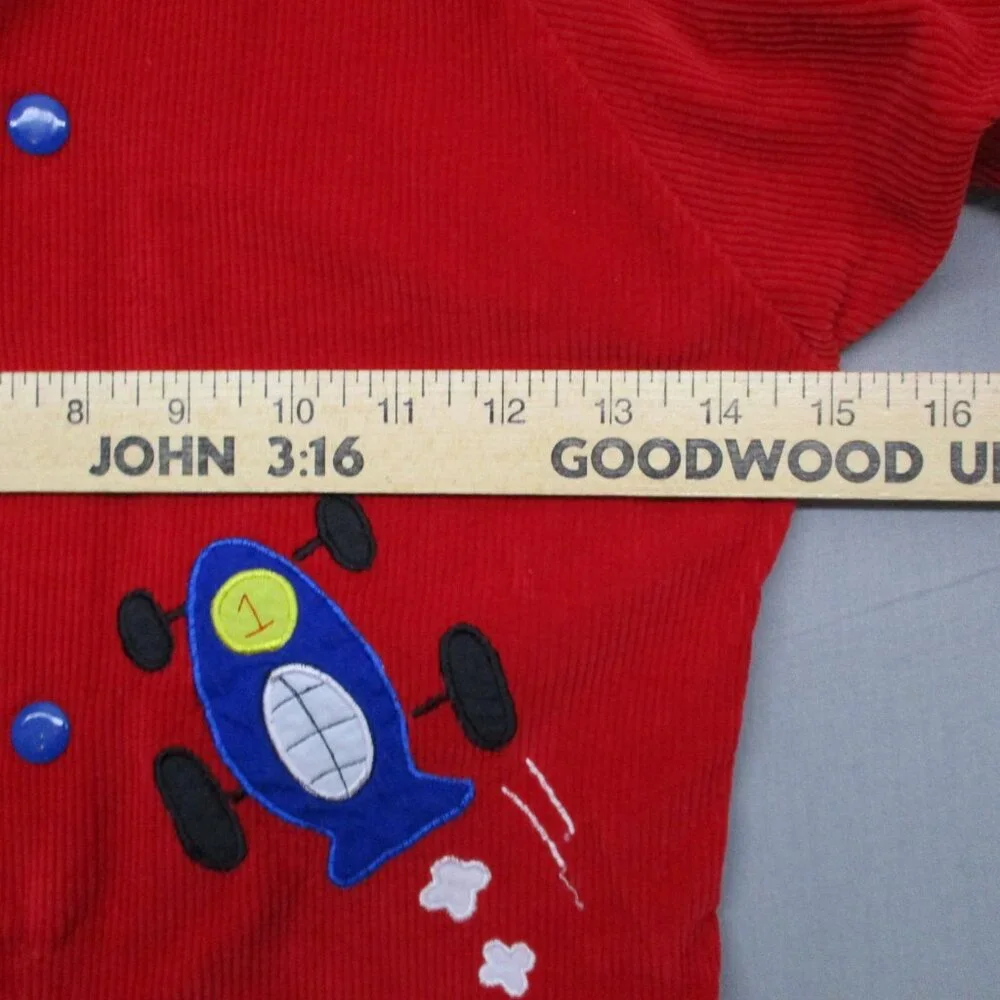Vintage McDonald's Kids Body Suit Corduroy Red & Blue Kids Size | 12mo‎